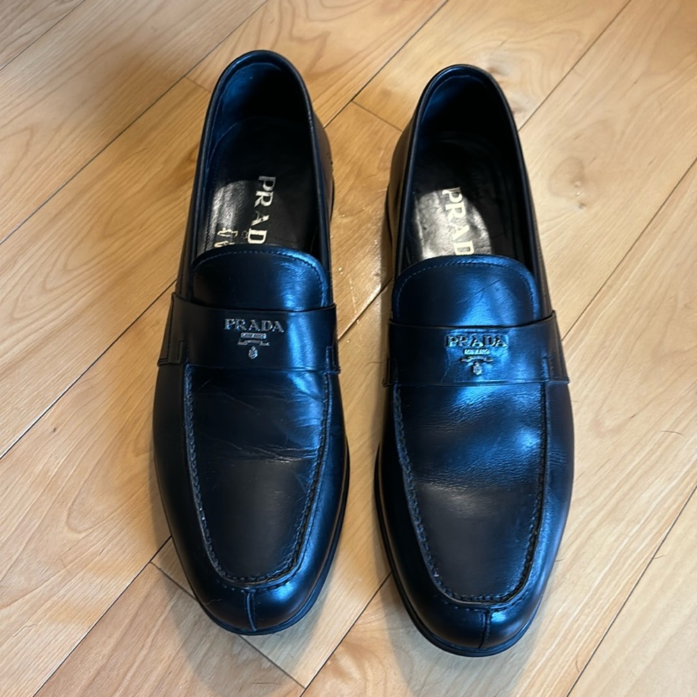 Prada Leather Dress Loafers